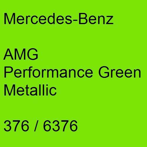 Mercedes-Benz, AMG Performance Green Metallic, 376 / 6376.